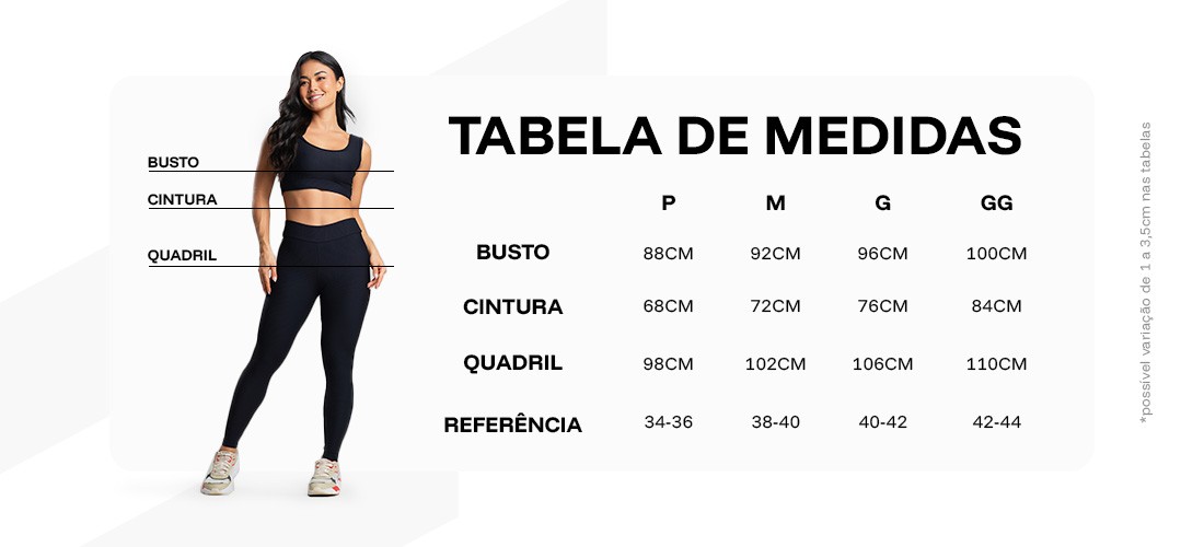 Tabela de medidas