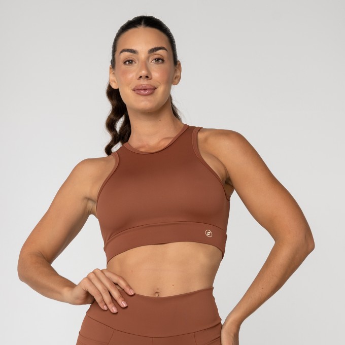 Top Regata Breeze Marrom