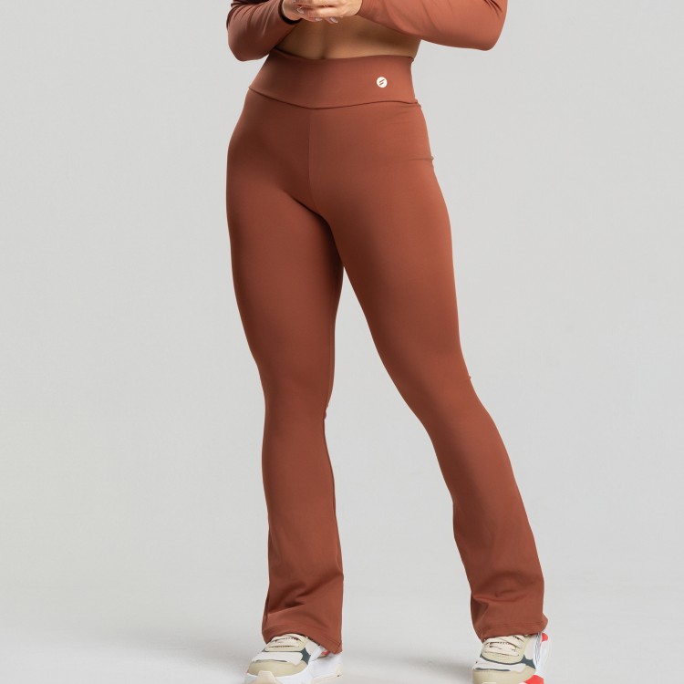 Legging Flare Marrom