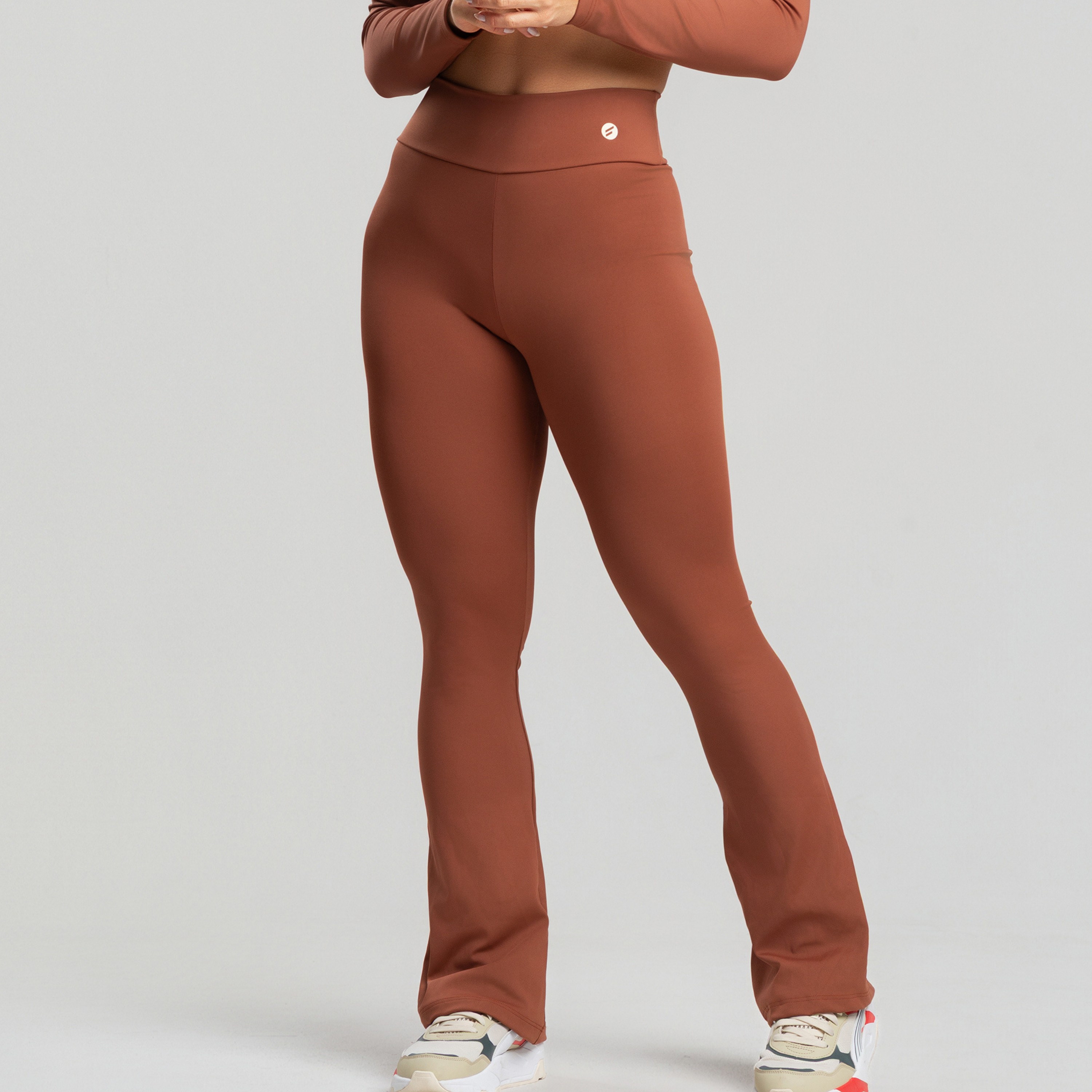 Legging Flare Marrom