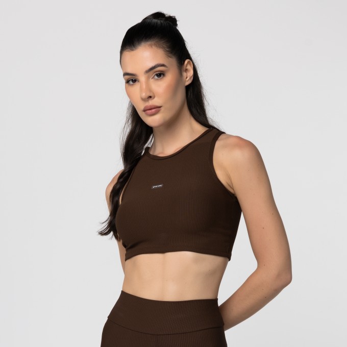Top Yoga Regata Marrom