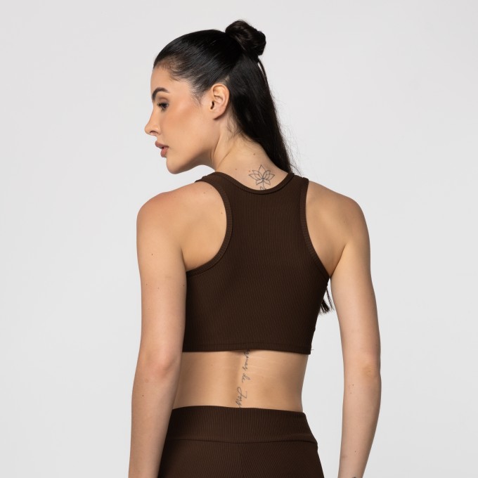 Top Yoga Regata Marrom